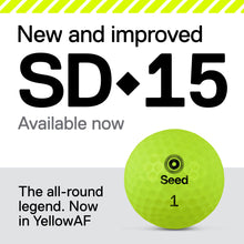 Load image into Gallery viewer, Seed Golf SD-15 yellow golf ball new and improved best value premium distance golf balls bundle