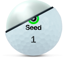 Load image into Gallery viewer, Seed Golf SDX1 golf ball cutaway showing core with best value high compression low spin golf ball